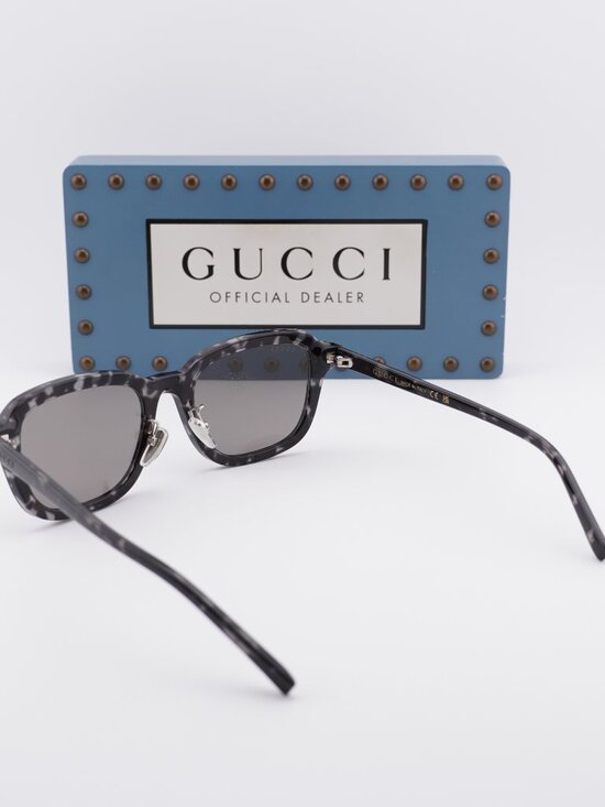 Gucci GG1948SK 002 Square Sunglasses - Grey Havana\\ Grey